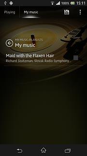 Press the required audio files to add them to the playlist.