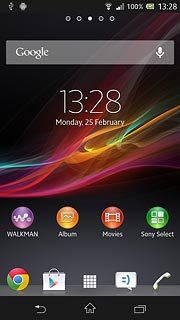 Press the menu icon.