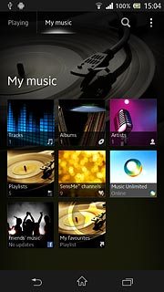 Press the My music tab.
