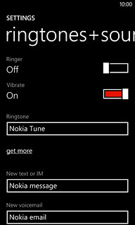 Press the field below Ringtone.