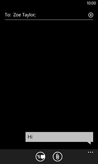 Press the send icon.