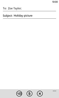 Press the text input field and write the required text.