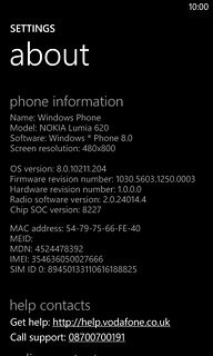 View your phone's software version next to OS version.