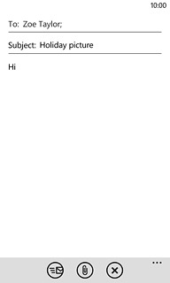 Press the attachment icon.Go to the required folder.