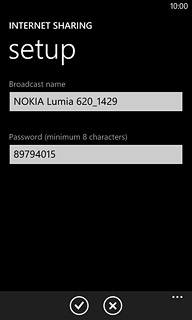 Press the field below Password (minimum 8 characters) and key in the required password.