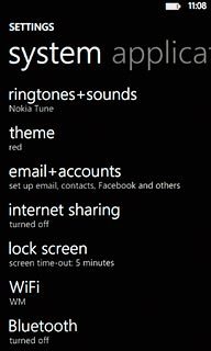 Press lock screen.