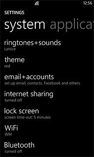 Press Bluetooth.