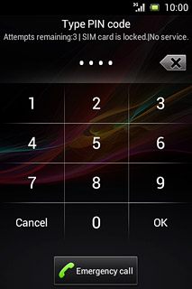 Key in your PIN and press OK.If your phone rejects the SIM:Contact the distributor or service provider where you bought your phone.