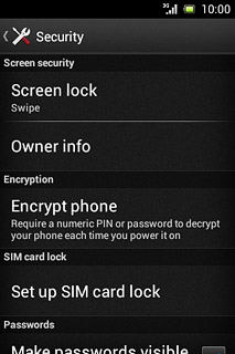 Press Set up SIM card lock.