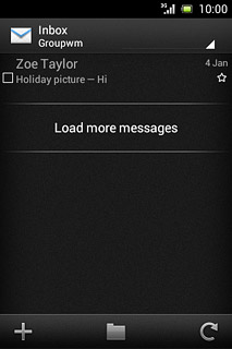 Press the name of the email account.