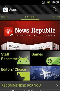To search by name:Press the search icon.