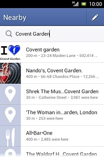 Key in the required search word.Press the required location.