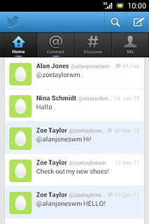 Press the new tweet icon.