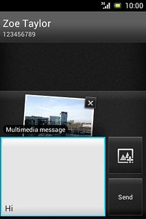 Press Send when you've finished your picture message.