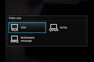 Press the required resolution.