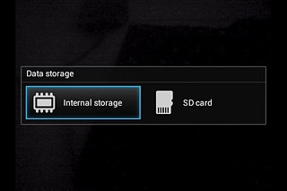 Press Interal storage or SD card.