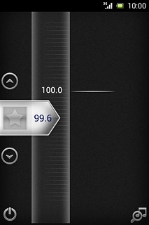 Press arrow up or arrow down to select the required channel.