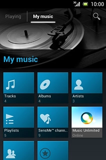 Press My music.