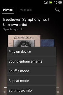 Press Shuffle mode.