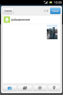 Press the text input field.