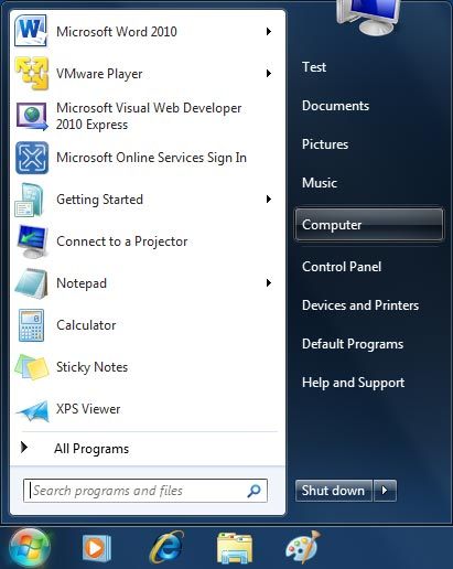 Click Computer.