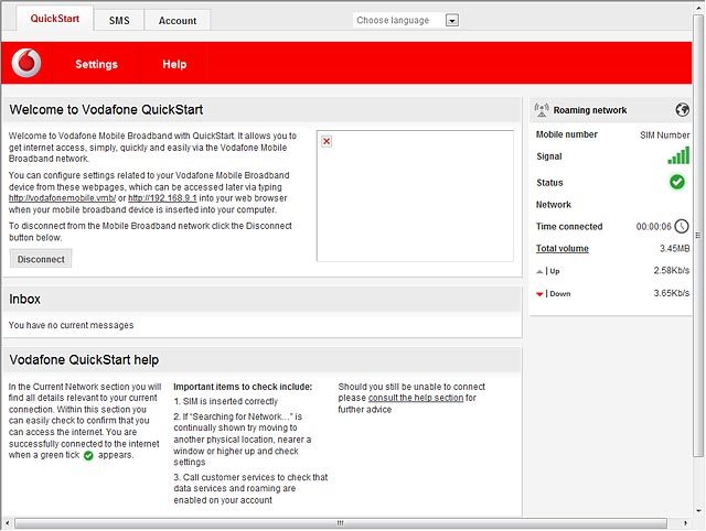 Open a browser.Key in vodafonemobile.api in the address bar and press Enter.Click Disconnect.