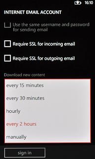 Press the required period or manually.