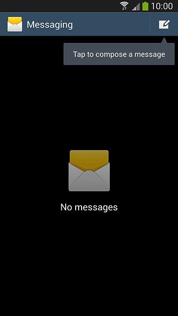 Press the new message icon.