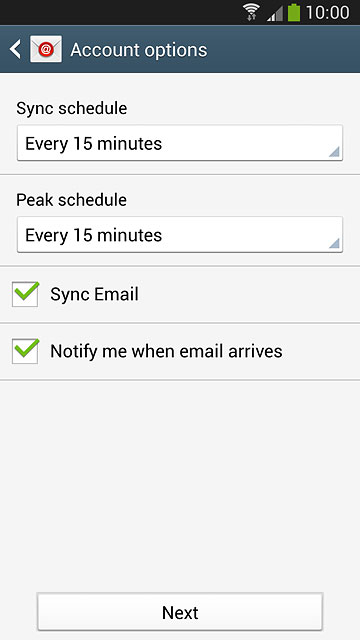 Press the drop down list below 