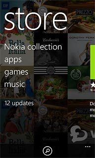 Press the search icon.