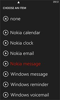 Once you've found a message tone you like, press the required message tone.
