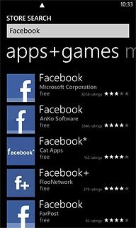 Press Facebook.