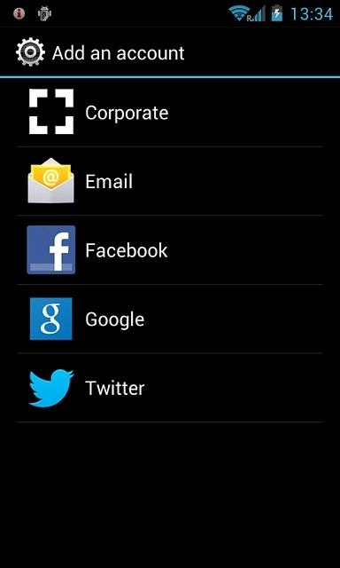 Press Google.