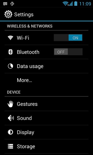 Press Bluetooth.
