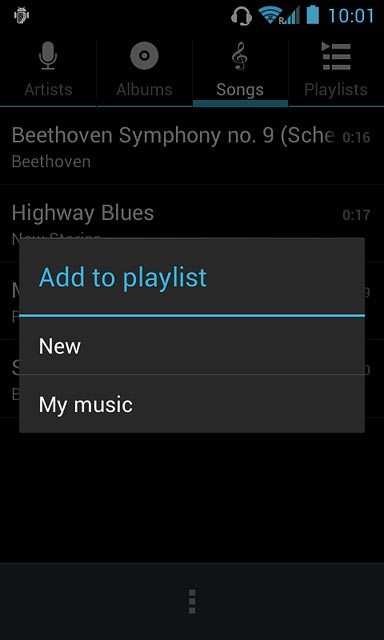 Press the required playlist.