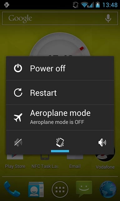 To turn off vibration:Press the sound icon.