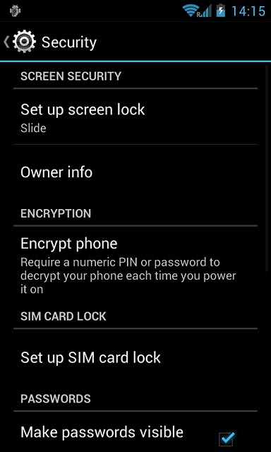 Press Set up screen lock.
