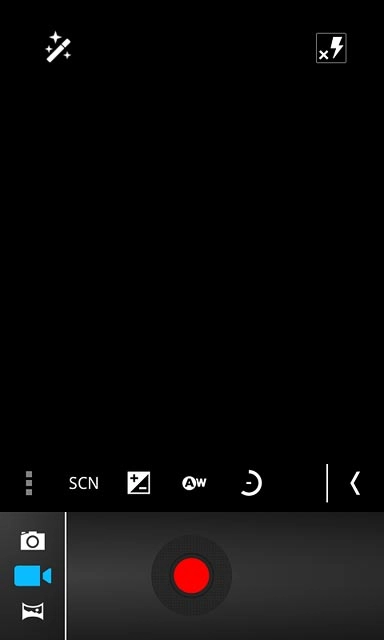 Press the menu icon.