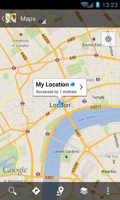 Press the search icon.Key in the required destination.Results matching what you key in are displayed.