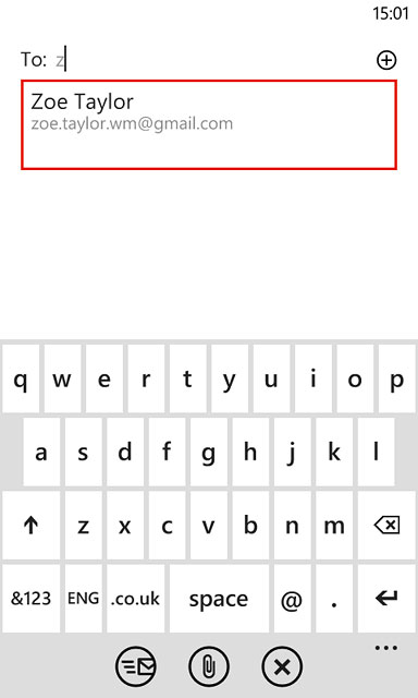 Key in the first letters of the required contact.Matching contacts are displayed.Press the required contact.Repeat the procedure to add more recipients.
