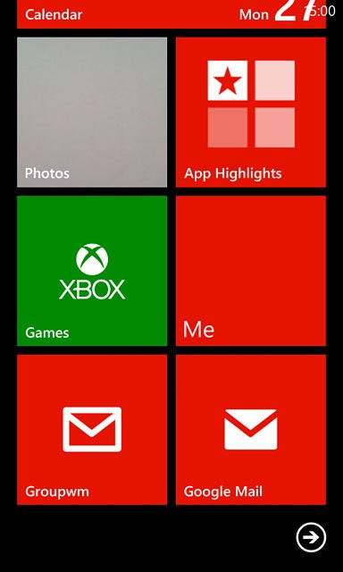 Press the required email account.