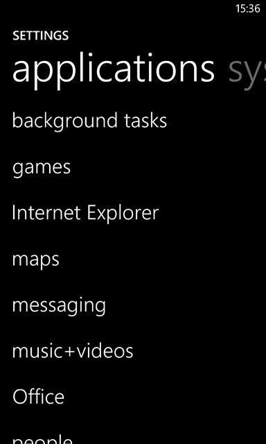 Slide your finger left on the display to find applications.