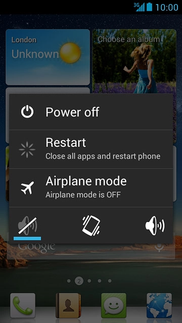 To turn off silent mode:Press the sound icon.
