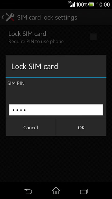Key in your PIN and press OK.