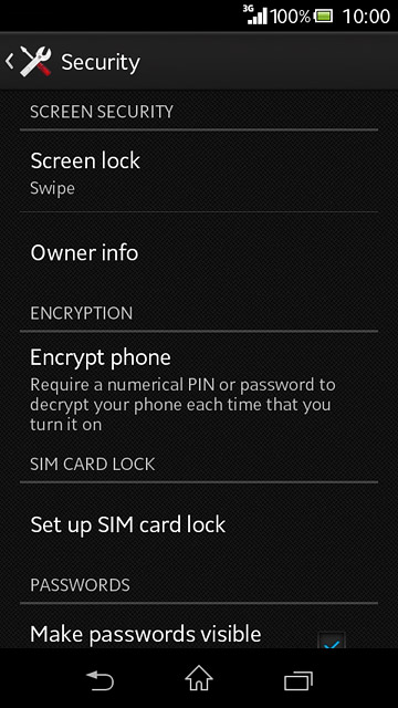 Press Set up SIM card lock.