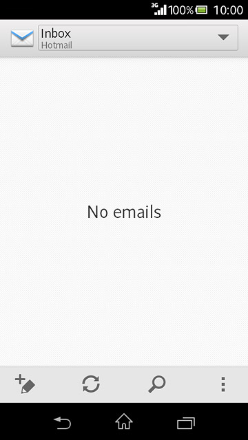 Press the name of the email account.