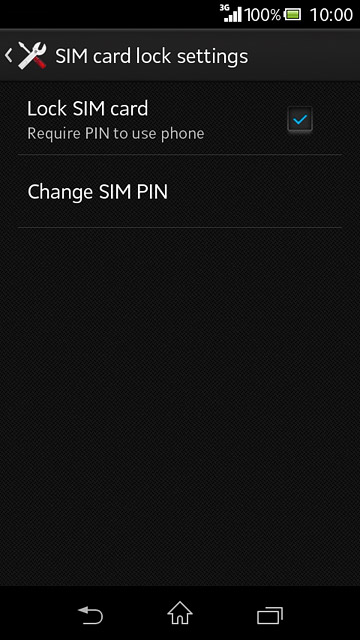 Press the home icon to return to the home screen.