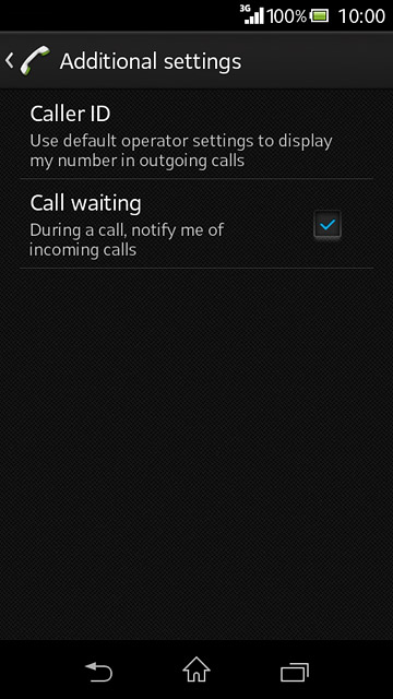 Press the home icon to return to the home screen.