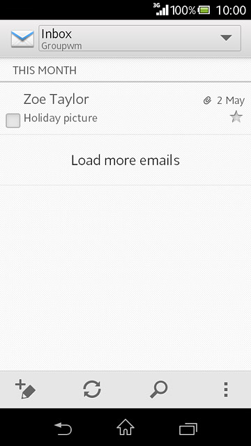 Press the home icon to return to the home screen.