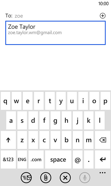 Key in the first letters of the required contact.Matching contacts are displayed.Press the required contact.Repeat the procedure to add more recipients.